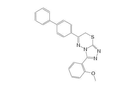 6-[1,1'-biphenyl]-4-yl-3-(2-methoxyphenyl)-7H-[1,2,4]triazolo[3,4-b][1,3,4]thiadiazine