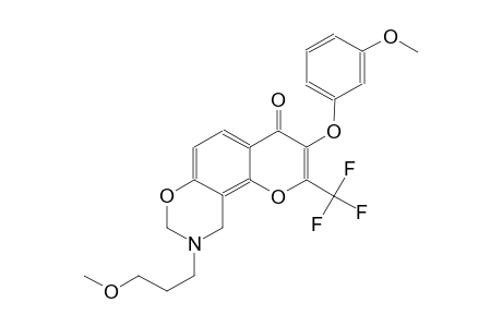 4H,8H-pyrano[2,3-f][1,3]benzoxazin-4-one, 9,10-dihydro-3-(3-methoxyphenoxy)-9-(3-methoxypropyl)-2-(trifluoromethyl)-