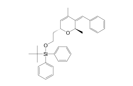 (2-((2R*,6R*,E)-5-Benzylidene-4,6-dimethyl-5,6-dihydro-2H-pyran-2-yl)ethoxy(tert-butyl)diphenylsilane