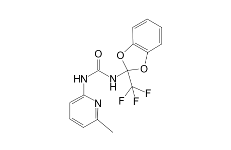 1-(6-Methyl-2-pyridinyl)-3-[2-(trifluoromethyl)-1,3-benzodioxol-2-yl]urea