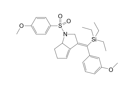 (Z)-3-((3-Methoxyphenyl)(triethylsilyl)methylene)-1-((4-methoxyphenyl)sulfonyl)-1,2,3,5,6,6a-hexahydrocyclopenta[b]pyrrole