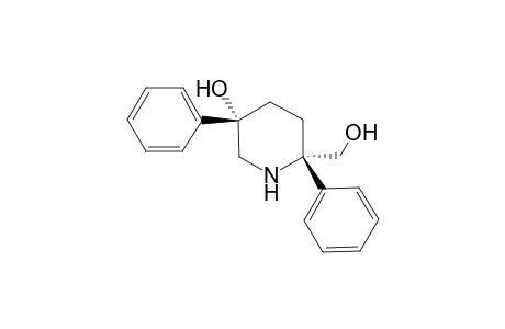 (3S,6S)-6-(hydroxymethyl)-3,6-diphenyl-3-piperidinol