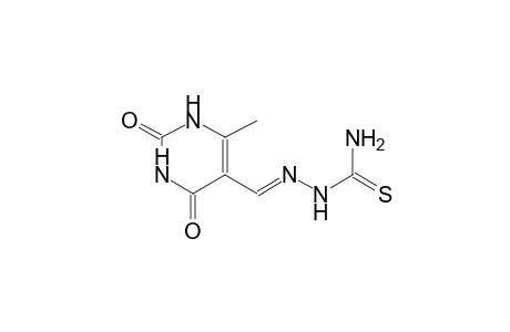 6-methyl-2,4-dioxo-1,2,3,4-tetrahydro-5-pyrimidinecarbaldehyde thiosemicarbazone