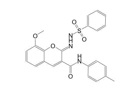 benzenesulfonic acid, 2-[(2Z)-8-methoxy-3-[[(4-methylphenyl)amino]carbonyl]-2H-1-benzopyran-2-ylidene]hydrazide
