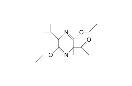 (3S,6S)-2,5-Diethoxy-6-isopropyl-3-acetyl-3-methyl-3,6-dihydro-pyrazine