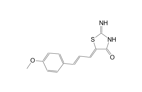 (5Z)-2-imino-5-[(2E)-3-(4-methoxyphenyl)-2-propenylidene]-1,3-thiazolidin-4-one