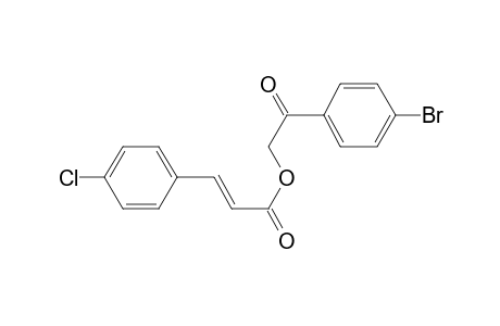 Propenoic acid, 3-(4-chlorophenyl)-, 2-(4-bromophenyl)-2-oxoethyl ester
