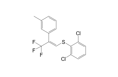 (E)-1,1,1-Trifluoro-2-(3-methylphenyl)-3-[(2,6-dichlorophenyl)thio]-2-propene
