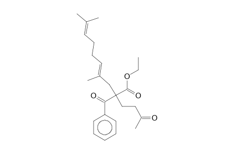 4,8-Decadienoic acid, 2-benzoyl-5,9-dimethyl-2-(3-oxo-1-butyl)-, ethyl ester, (E)-