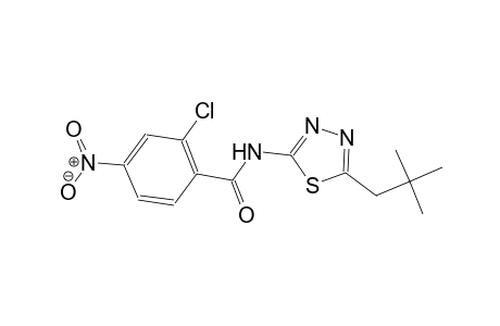 2-chloro-N-(5-neopentyl-1,3,4-thiadiazol-2-yl)-4-nitrobenzamide