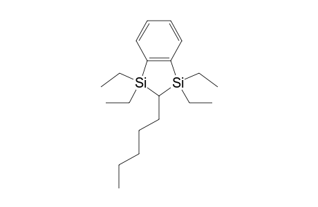 4,5-Benzo-1,1,3,3-tetraethyl-2-pentyl-1,3-disilacyclopent-4-ene