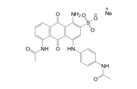1-Amino-4-(p-acetaminoanilino)-5-acetaminoanthrachinon-2-sulfonic acid Na salt