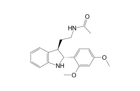 2-[2',4'-Dimethoxyphenyl]-3-[(acetylamino)ethyl]-5-methoxy-2,3-dihydroindol