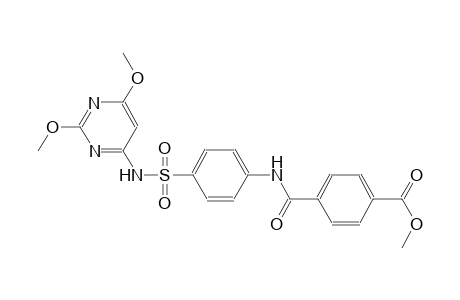 benzoic acid, 4-[[[4-[[(2,6-dimethoxy-4-pyrimidinyl)amino]sulfonyl]phenyl]amino]carbonyl]-, methyl ester
