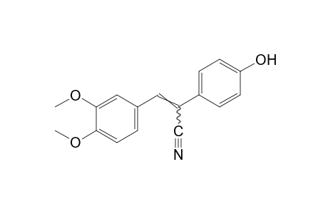 3-(3,4-dimethoxyphenyl)-2-(p-hydroxyphenyl)acrylonitrile