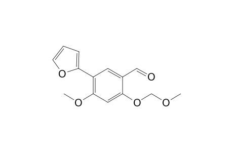 5-(furan-2-yl)-4-methoxy-2-(methoxymethoxy)benzaldehyde