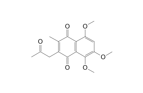 5,7,8-Trimethoxy-3-methyl-2-(2-oxopropyl)-1,4-naphthoquinone