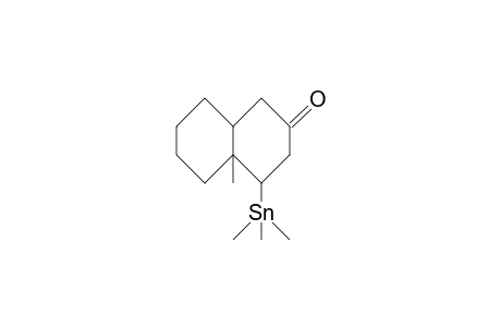 (4R,4AS, 8aR)-4a-methyl-4-trimethylstannyl-decalin-2-one