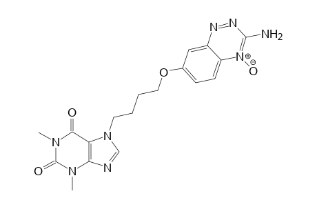 3-Amino-7-[(4'-(theophyllyn-7"-yl)butoxy)]benzo-1,2,4-triazine