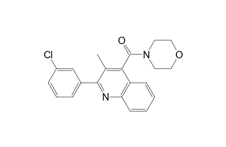 [2-(3-Chlorophenyl)-3-methylquinolin-4-yl](morpholin-4-yl)methanone