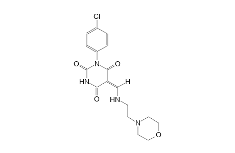(5E)-1-(4-chlorophenyl)-5-({[2-(4-morpholinyl)ethyl]amino}methylene)-2,4,6(1H,3H,5H)-pyrimidinetrione