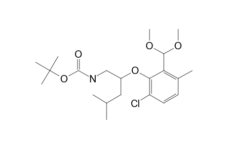(+/-)-TERT.-BUTYL-2-[6-CHLORO-2-(DIMETHOXYMETHYL)-3-METHYLPHENOXY]-3-METRHYLBUTYL-CARBAMATE