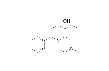 3-(1-benzyl-4-methyl-2-piperazinyl)-3-pentanol