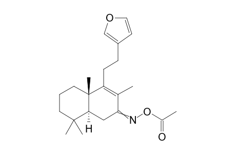 [[(4aS,8aS)-4-[2-(3-furyl)ethyl]-3,4a,8,8-tetramethyl-5,6,7,8a-tetrahydro-1H-naphthalen-2-ylidene]amino] acetate