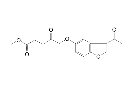 Pentanoic acid, 5-(3-acetyl-5-benzofuryloxy)-4-oxo-, methyl ester