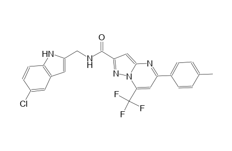 N-[(5-chloro-1H-indol-2-yl)methyl]-5-(4-methylphenyl)-7-(trifluoromethyl)pyrazolo[1,5-a]pyrimidine-2-carboxamide