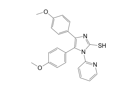 4,5-bis(p-methoxyphenyl)-1-(2-pyridyl)imidazole-2-thiol