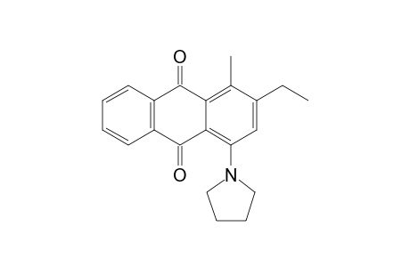 1-Pyrrolidino-3-ethyl-4-methyl-9,10-anthraquinnone