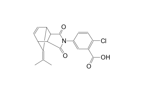 2-chloro-5-[3,5-dioxo-10-(propan-2-ylidene)-4-azatricyclo[5.2.1.0²,⁶]dec-8-en-4-yl]benzoic acid