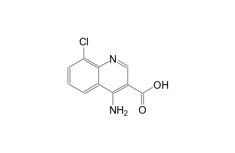 3-quinolinecarboxylic acid, 4-amino-8-chloro-