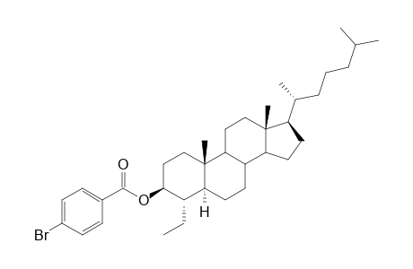 4.alpha.-Ethyl-5.alpha.-cholestan-3.beta.-yl 4-bromobenzoate