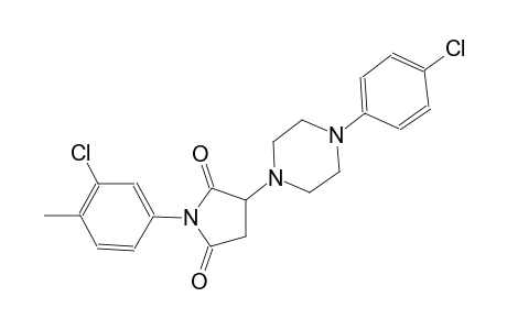 1-(3-chloro-4-methylphenyl)-3-[4-(4-chlorophenyl)-1-piperazinyl]-2,5-pyrrolidinedione