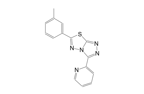 6-(3-methylphenyl)-3-(2-pyridinyl)[1,2,4]triazolo[3,4-b][1,3,4]thiadiazole
