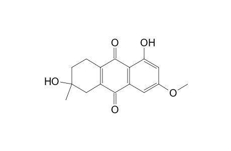 (2RS)-2,5-dihydroxy-7-methoxy-2-methyl-1,2,3,4-tetrahydroanthracene-9,10-dione