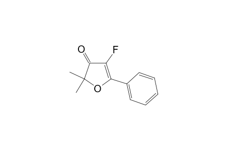 4-fluoro-2,2-dimethyl-5-phenylfuran-3-one