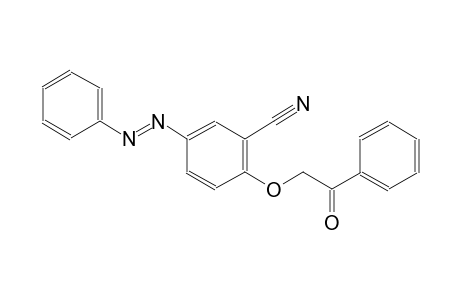 2-(2-oxo-2-phenylethoxy)-5-[(E)-phenyldiazenyl]benzonitrile