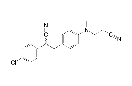 2-(p-chlorophenyl)-3-{p-[(2-cyanoethyl)methylamino]phenyl}acrylonitrile