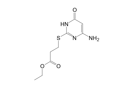 Ethyl 3-[(4-amino-6-oxo-1H-pyrimidin-2-yl)sulfanyl]propanoate