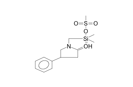 1-(METHYLSULPHONYLOXYDIMETHYLSILYLMETHYL)-4-PHENYLPYRROLIDONE-2