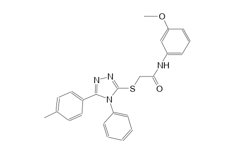 N-(3-methoxyphenyl)-2-{[5-(4-methylphenyl)-4-phenyl-4H-1,2,4-triazol-3-yl]sulfanyl}acetamide