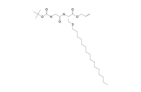 N-TERT.-BUTYLOXYCARBONYL-GLYCYL-(S-HEXADECYL)-L-CYSTEINE-ALLYLESTER;BOCGLYCYS(HD)OALL