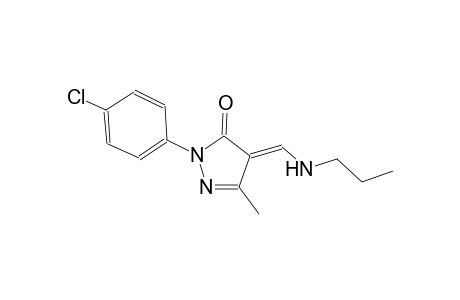 3H-pyrazol-3-one, 2-(4-chlorophenyl)-2,4-dihydro-5-methyl-4-[(propylamino)methylene]-, (4E)-