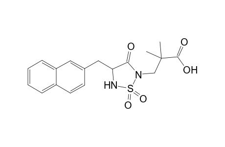 3-{4'-[(Naphthalen-2''-yl)methyl]-1',1',3'-trioxo-1-.lambda( 6).,2,5-thiadiazolan-2'-yl]-2,2-dimethylpropanoic acid