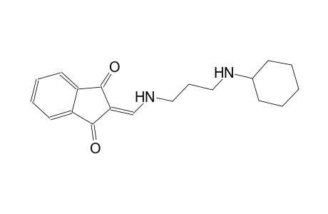 2-({[3-(cyclohexylamino)propyl]amino}methylene)-1H-indene-1,3(2H)-dione