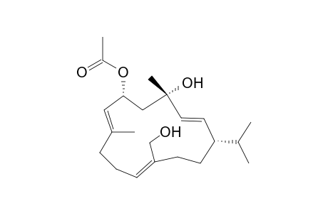 (1S,2E,4S,6R,7E,11Z)-6-Acetoxy-2,7,11-cembratriene-4,20-diol