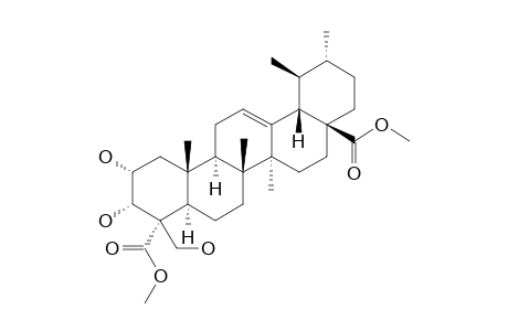 DIMETHYL_2-ALPHA,3-ALPHA,24-TRIHYDROXY-URS-12-ENE-23,28-DIOATE